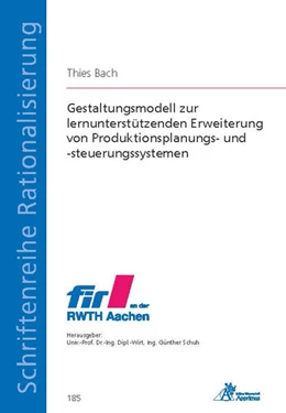Abbildung von Bach | Gestaltungsmodell zur lernunterstützenden Erweiterung von Produktionsplanungs- und -steuerungssystemen | 1. Auflage | 2022 | beck-shop.de