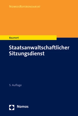 Abbildung von Baumert | Staatsanwaltschaftlicher Sitzungsdienst | 5. Auflage | 2023 | beck-shop.de