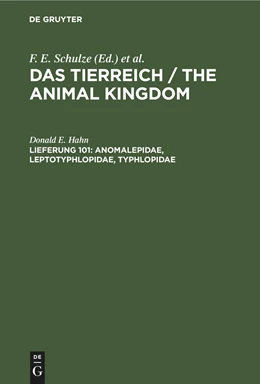 Abbildung von Hahn | Anomalepidae, Leptotyphlopidae, Typhlopidae | 1. Auflage | 2021 | beck-shop.de