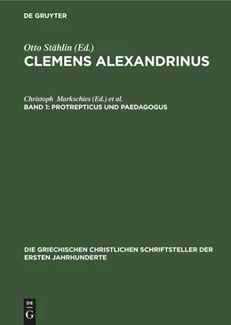 Abbildung von Stählin | Protrepticus und Paedagogus | 1. Auflage | 2022 | beck-shop.de