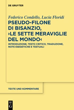Abbildung von Condello / Floridi | Pseudo-Filone di Bisanzio, ›Le sette meraviglie del mondo‹ | 1. Auflage | 2023 | 72 | beck-shop.de