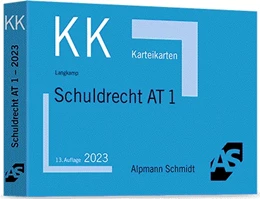 Abbildung von Langkamp | Karteikarten Schuldrecht AT 1 | 13. Auflage | 2023 | beck-shop.de
