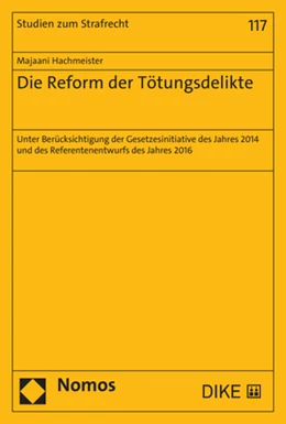 Abbildung von Hachmeister | Die Reform der Tötungsdelikte | 1. Auflage | 2023 | 117 | beck-shop.de