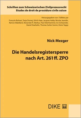 Abbildung von Mezger | Die Handelsregistersperre nach Art. 261 ff. ZPO | 1. Auflage | 2023 | Band 43 | beck-shop.de