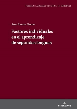 Abbildung von Alonso Alonso | Factores individuales en el aprendizaje de segundas lenguas | 1. Auflage | 2022 | beck-shop.de