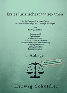 Abbildung von Schöffler | Erstes Juristisches Staatsexamen | 3. Auflage | 2023 | beck-shop.de