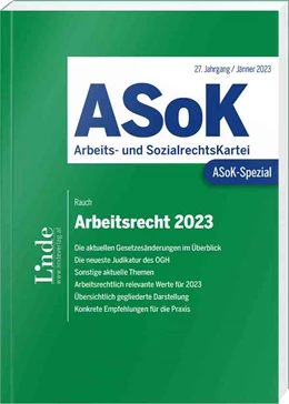 Abbildung von Rauch | ASoK-Spezial Arbeitsrecht 2023 | 1. Auflage | 2023 | beck-shop.de