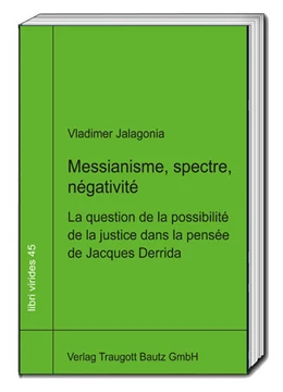 Abbildung von Jalagonia / Sepp | Messianisme, spectre, négativité | 1. Auflage | 2023 | beck-shop.de