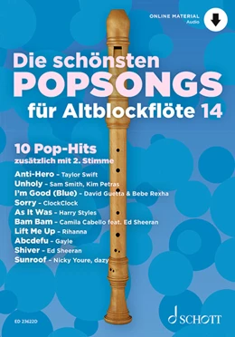 Abbildung von Die schönsten Popsongs für Alt-Blockflöte | 1. Auflage | 2023 | beck-shop.de