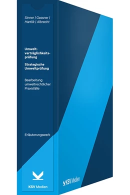 Abbildung von Sinner / Gassner | Umweltverträglichkeitsprüfung (UVP) / Strategische Umweltprüfung (SUP) | 1. Auflage | 2022 | beck-shop.de