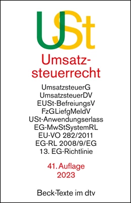 Abbildung von Umsatzsteuerrecht: USt | 41. Auflage | 2023 | 5546 | beck-shop.de