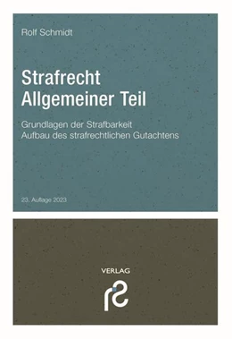 Abbildung von Schmidt | Strafrecht Allgemeiner Teil | 23. Auflage | 2023 | beck-shop.de