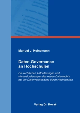 Abbildung von Heinemann | Daten-Governance an Hochschulen | 1. Auflage | 2023 | 479 | beck-shop.de