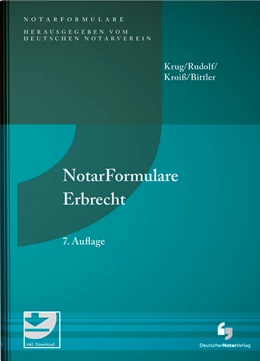 Abbildung von Krug / Rudolf | NotarFormulare Erbrecht | 7. Auflage | 2023 | beck-shop.de