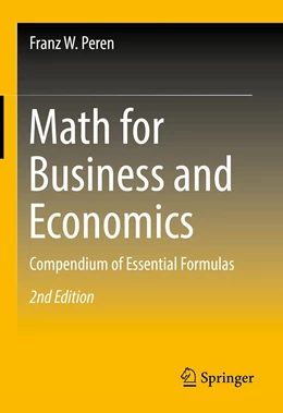 Abbildung von Peren | Math for Business and Economics | 2. Auflage | 2023 | beck-shop.de