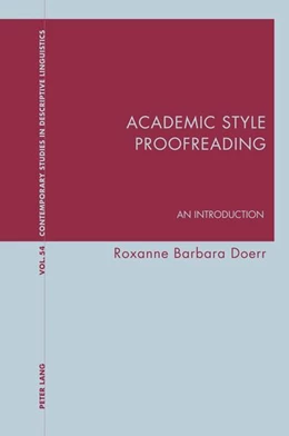 Abbildung von Doerr | Academic Style Proofreading | 1. Auflage | 2023 | beck-shop.de
