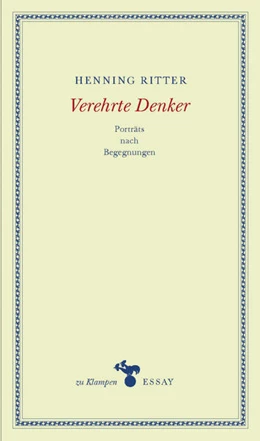 Abbildung von Ritter / Hamilton | Verehrte Denker | 1. Auflage | 2023 | beck-shop.de