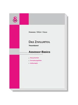 Abbildung von Hemmer / Wüst | Das Zivilurteil. Assessor-Basics | 14. Auflage | 2023 | beck-shop.de