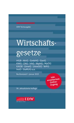 Abbildung von Wirtschaftsgesetze | 39. Auflage | 2023 | beck-shop.de