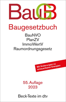 Abbildung von Baugesetzbuch: BauGB | 55. Auflage | 2023 | 5018 | beck-shop.de