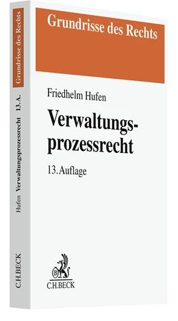 Abbildung von Hufen | Verwaltungsprozessrecht | 13. Auflage | 2024 | beck-shop.de