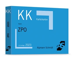 Abbildung von Haack | Karteikarten ZPO | 14. Auflage | 2023 | beck-shop.de