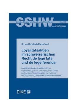 Abbildung von Burckhardt | Loyalitätsaktien im schweizerischen Recht de lege lata und de lege ferenda | 1. Auflage | 2023 | Band 359 | beck-shop.de