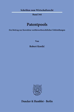 Abbildung von Kordic | Patentpools. | 1. Auflage | 2023 | 344 | beck-shop.de
