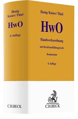 Abbildung von Honig / Knörr | Handwerksordnung: HwO | 6. Auflage | 2024 | beck-shop.de