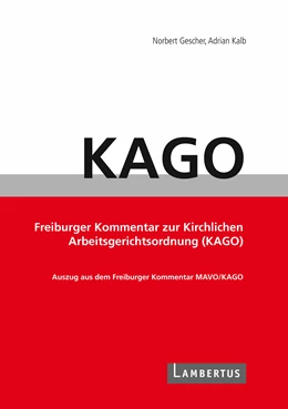 Abbildung von Gescher / Kalb | Handbuch KAGO-Kommentar | 1. Auflage | 2023 | beck-shop.de