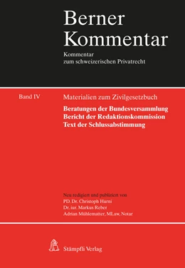 Abbildung von Reber / Hurni | Materialien zum Zivilgesetzbuch Band IV | 1. Auflage | 2023 | beck-shop.de