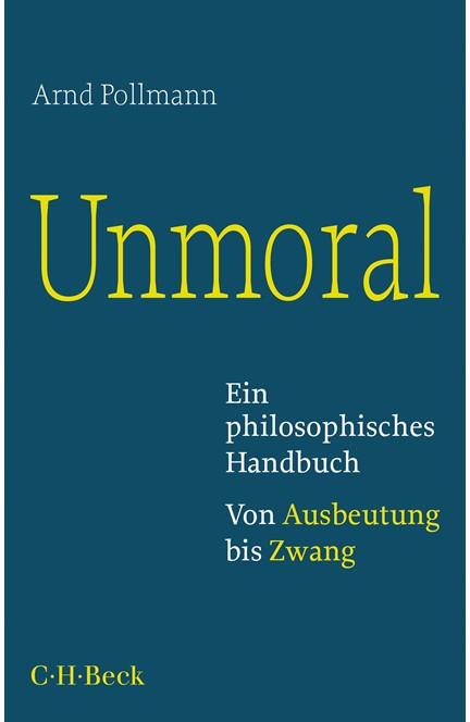 Cover: Arnd Pollmann, Unmoral
