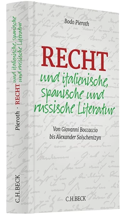 Abbildung von Pieroth | Recht und italienische, spanische und russische Literatur | 1. Auflage | 2023 | beck-shop.de
