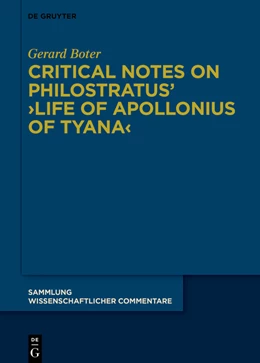 Abbildung von Boter | Critical Notes on Philostratus’ ›Life of Apollonius of Tyana‹ | 1. Auflage | 2023 | beck-shop.de