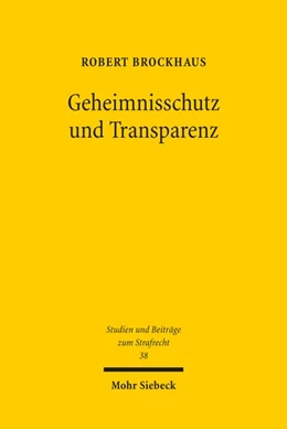 Abbildung von Brockhaus | Geheimnisschutz und Transparenz | 1. Auflage | 2023 | 38 | beck-shop.de