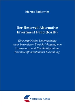 Abbildung von Batkiewicz | Der Reserved Alternative Investment Fund (RAIF) | 1. Auflage | 2023 | 570 | beck-shop.de