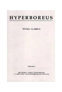 Cover:, Hyperboreus Vol. 28 Jg. 2022 Heft 1
