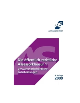 Abbildung von Wüstenbecker | Skript Die öffentlich-rechtliche Assessorklausur 1 | 8. Auflage | 2009 | beck-shop.de