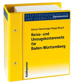 Abbildung von Körner / Hamminger | Reise- und Umzugskostenrecht für Baden-Württemberg | 1. Auflage | 2020 | beck-shop.de