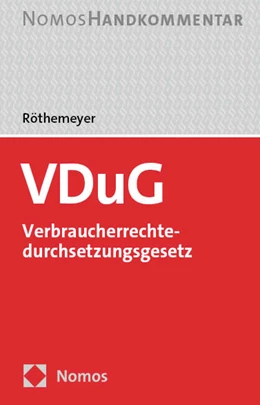 Abbildung von Röthemeyer (Hrsg.) | VDuG – Verbraucherrechtedurchsetzungsgesetz | 1. Auflage | 2024 | beck-shop.de