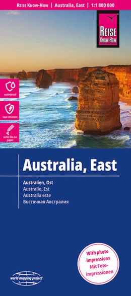 Abbildung von Reise Know-How Verlag Peter Rump GmbH | Reise Know-How Landkarte Australien, Ost / Australia, East (1:1.800.000) | 10. Auflage | 2023 | beck-shop.de