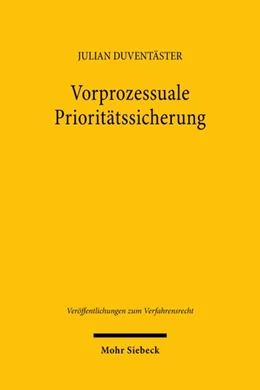 Abbildung von Duventäster | Vorprozessuale Prioritätssicherung | 1. Auflage | 2023 | beck-shop.de