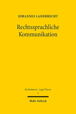 Abbildung von Landbrecht | Rechtssprachliche Kommunikation | 1. Auflage | 2023 | 6 | beck-shop.de