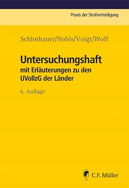Abbildung von Schlothauer / Nobis | Untersuchungshaft | 6. Auflage | 2023 | 14 | beck-shop.de