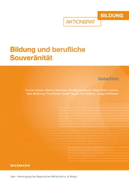 Abbildung von vbw - Vereinigung der Bayerischen Wirtschaft e. V. | Bildung und berufliche Souveränität | 1. Auflage | 2023 | beck-shop.de