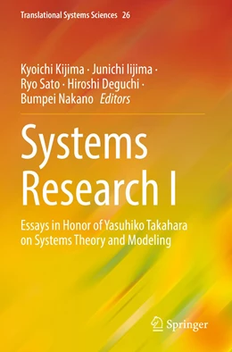 Abbildung von Kijima / Iijima | Systems Research I | 1. Auflage | 2023 | 26 | beck-shop.de