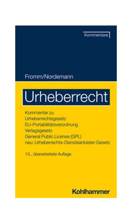 Abbildung von Fromm / Nordemann | Urheberrecht | 13. Auflage | 2024 | beck-shop.de