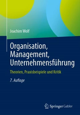 Abbildung von Wolf | Organisation, Management, Unternehmensführung | 7. Auflage | 2023 | beck-shop.de