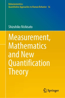 Abbildung von Nishisato | Measurement, Mathematics and New Quantification Theory | 1. Auflage | 2023 | beck-shop.de