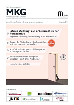Abbildung von Fachinfo-Magazin MkG • Ausgabe 02/2023 | | 2023 | beck-shop.de